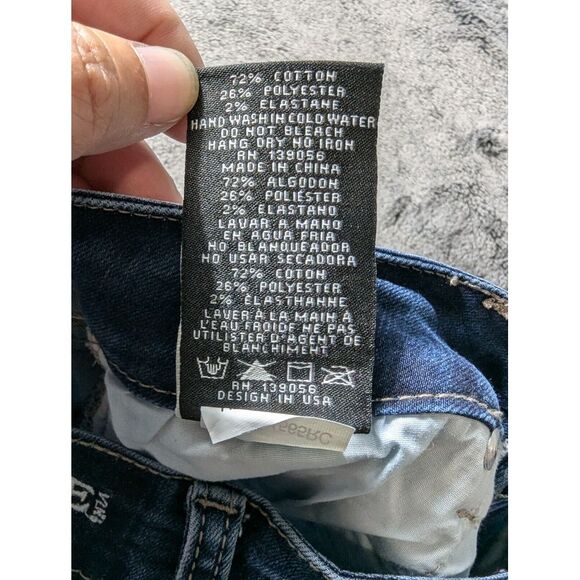 Grace In LA High Waist Skinny Jeans Women's Size 26 Medium Wash - Picture 5 of 13